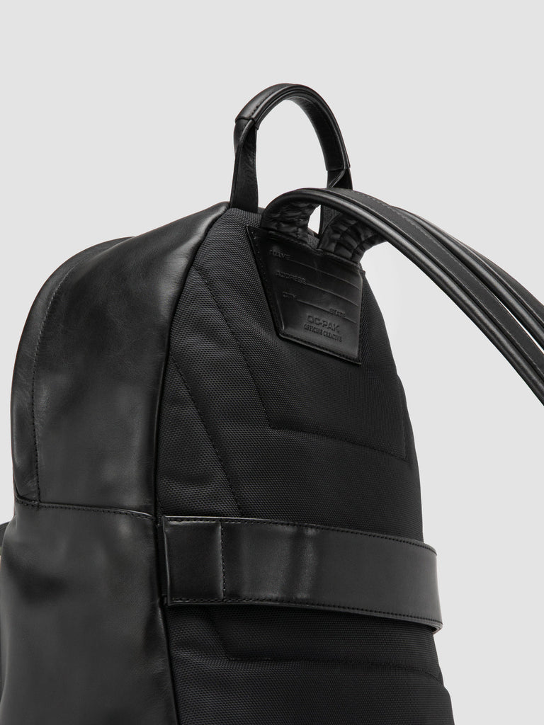 OC PACK 002 - Black Leather Backpack