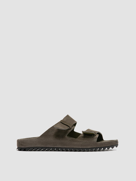 Mens Green Suede Sandals: AGORÀ 002 – Officine Creative Mens Green Suede Sandals: AGORÀ 002 – Officine Creative