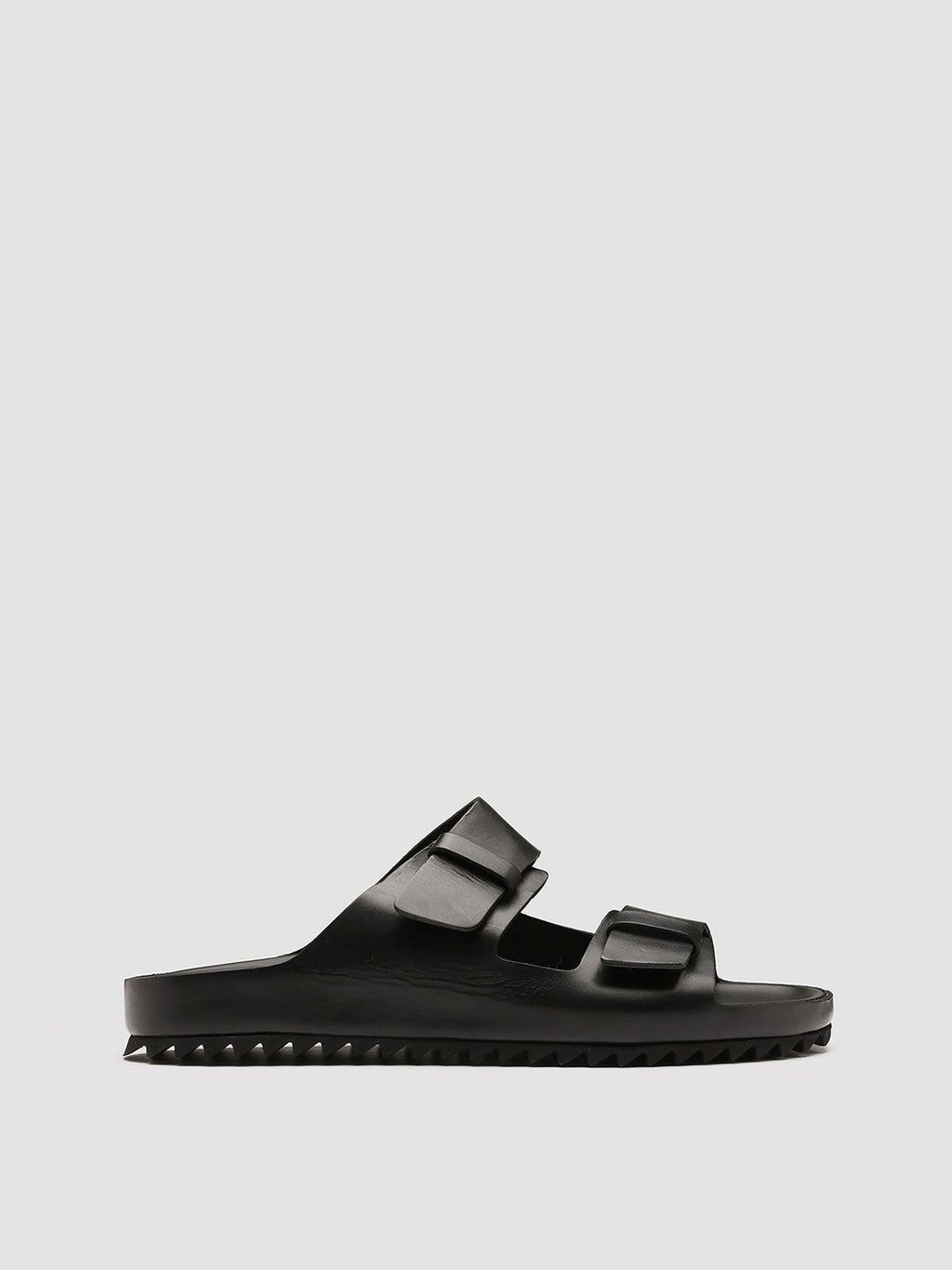 AGORA' 002 Nero - Black Leather Sandals Men Officine Creative - 1