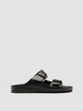 AGORA' 002 Nero - Black Leather Sandals Men Officine Creative - 1