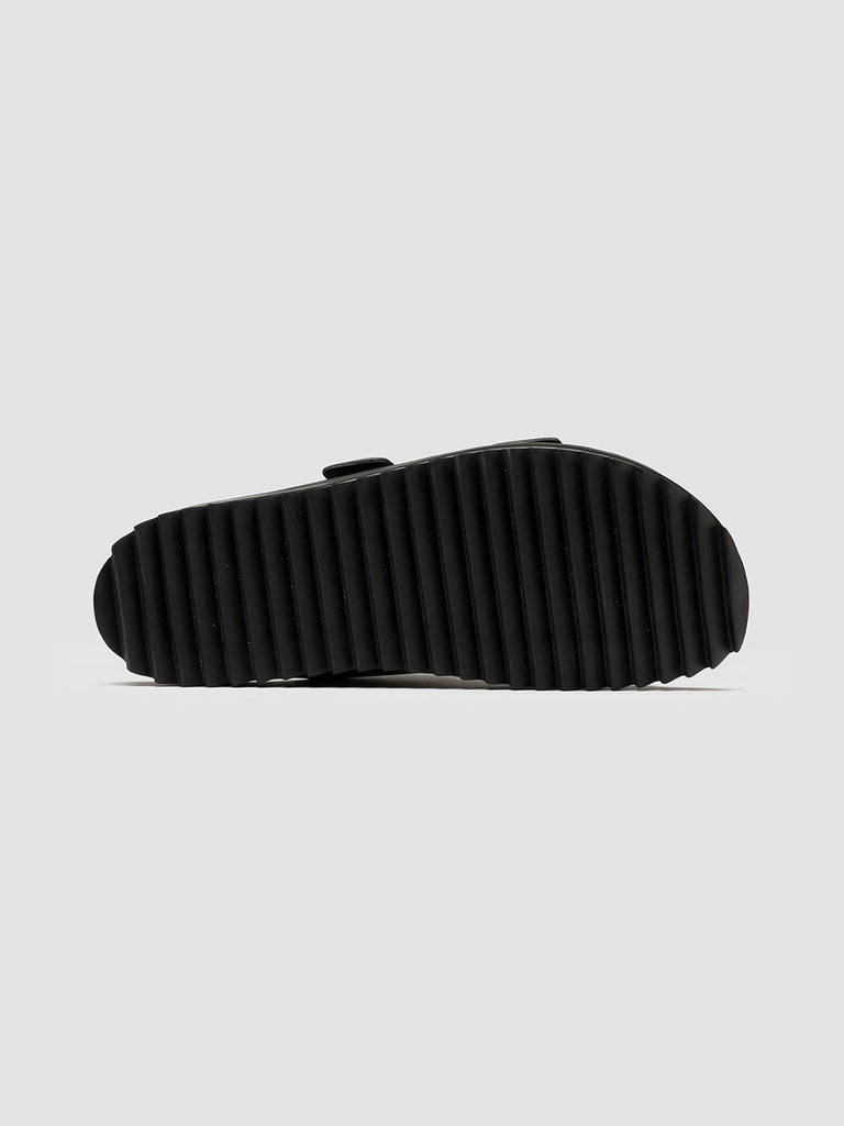 AGORA' 002 Nero - Black Leather Sandals Men Officine Creative - 5