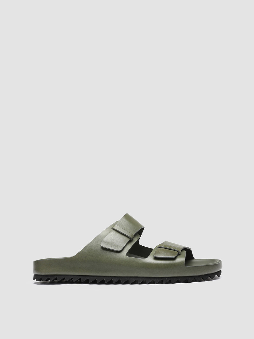 AGORÀ 002 - Green Leather Sandals - 0