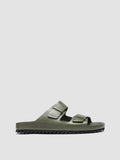 AGORÀ 002 - Green Leather Sandals - 0