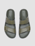 AGORÀ 002 - Green Leather Sandals - 1
