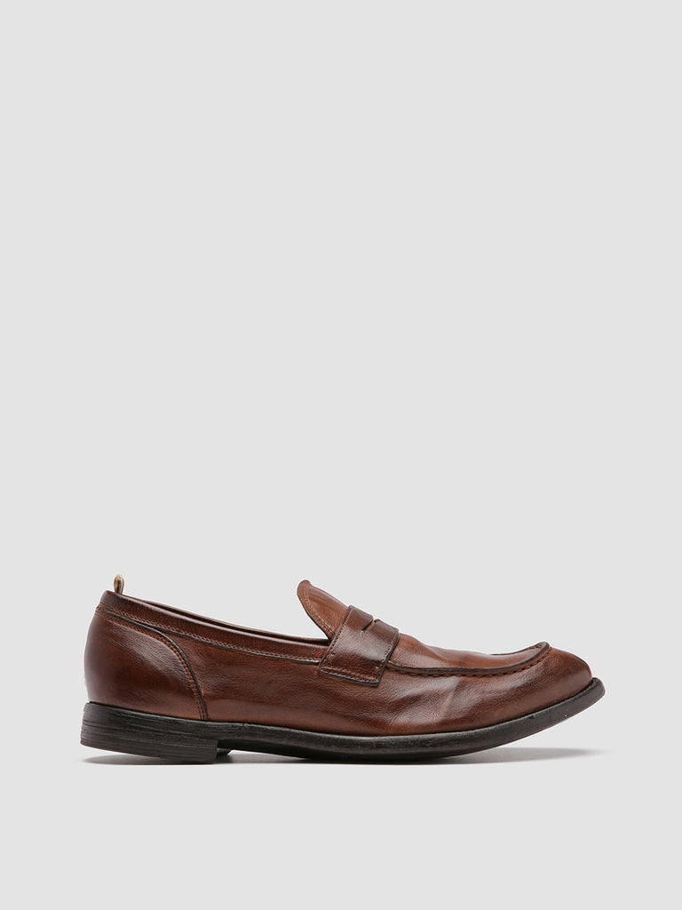ARC 509 Cigar - Brown Leather Penny Loafers
