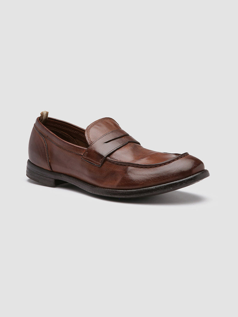 ARC 509 Cigar - Brown Leather Penny Loafers Men Officine Creative - 3