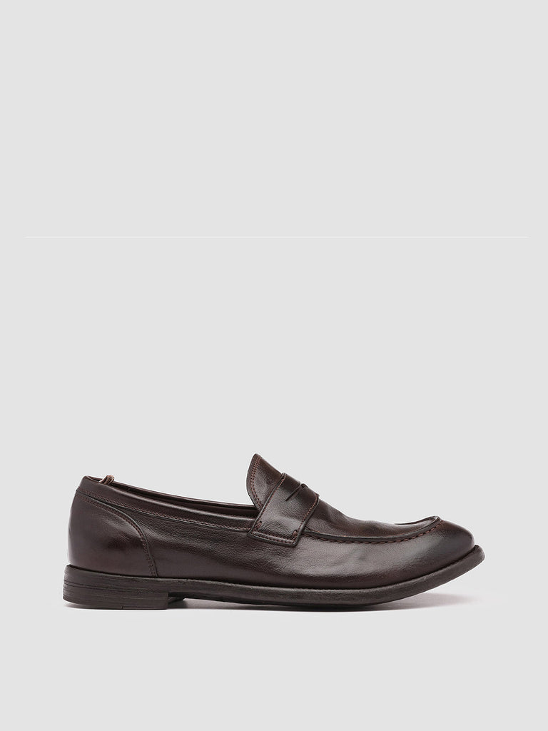 ARC 509 Ebano - Brown Leather Penny Loafers