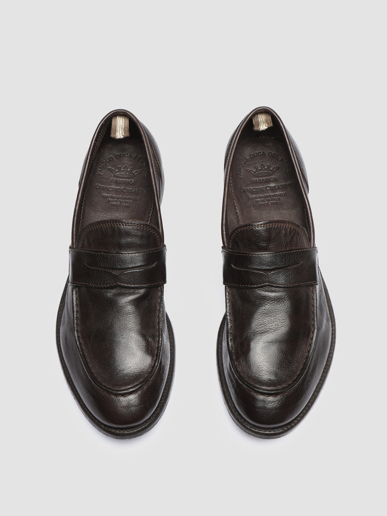 ARC 509 Ebano - Brown Leather Penny Loafers