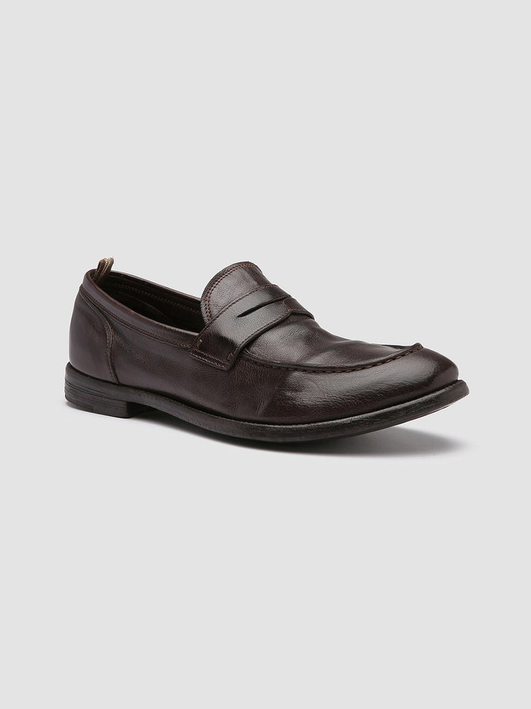 ARC 509 Ebano - Brown Leather Penny Loafers Men Officine Creative - 3