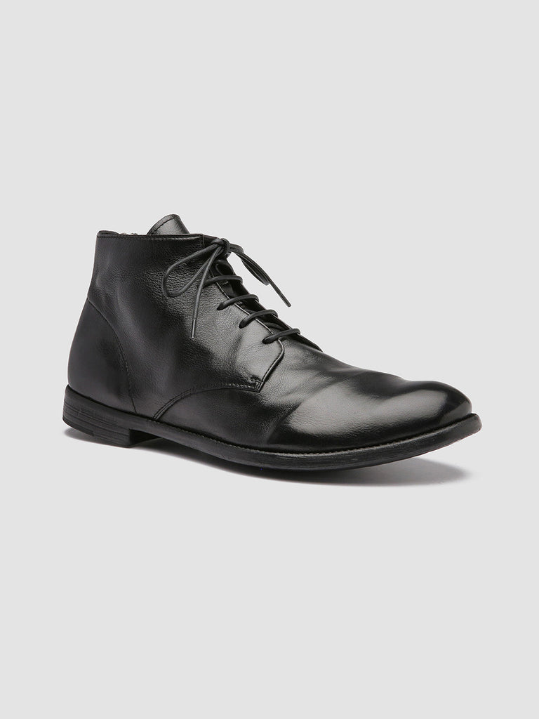 ARC 513 Nero - Black Leather Ankle Boots Men Officine Creative - 3