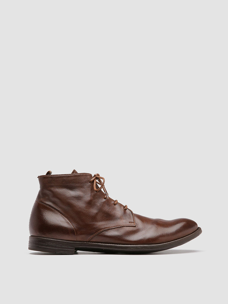 ARC 513 Cigar - Brown Leather Ankle Boots Men Officine Creative - 1