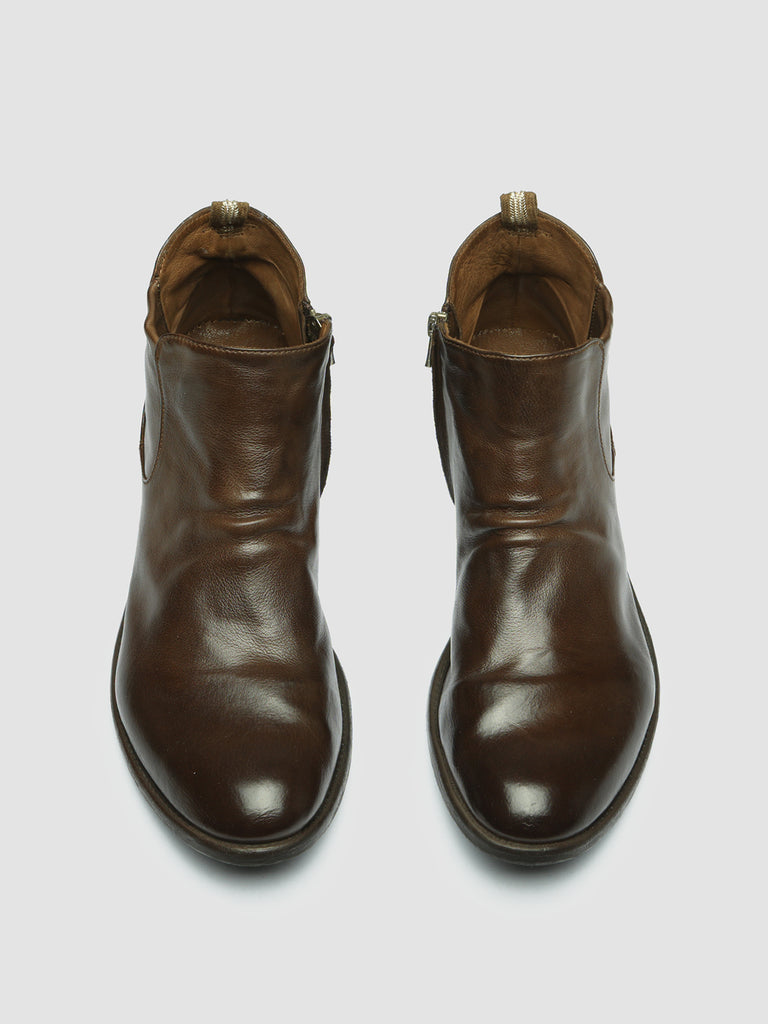 ARC 514 Cigar - Brown Leather Ankle Boots