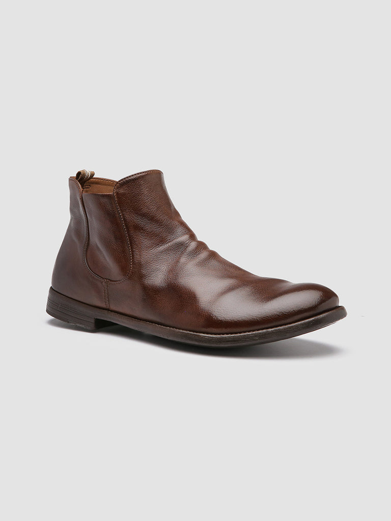ARC 514 Cigar - Brown Leather Ankle Boots Men Officine Creative - 3