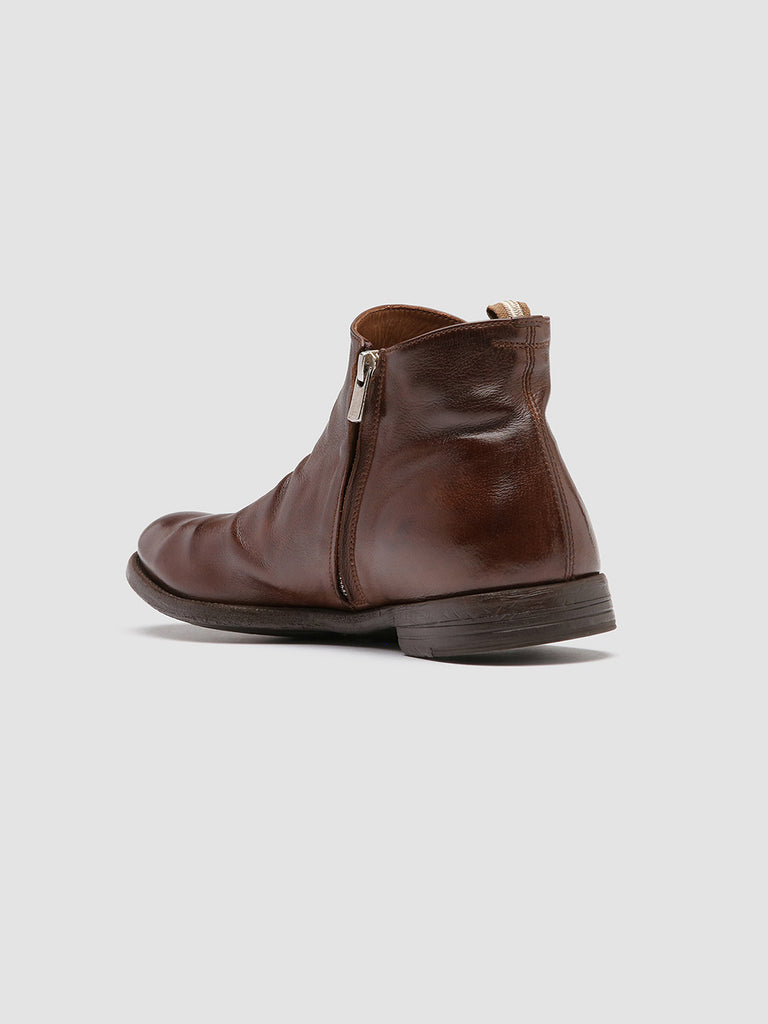 ARC 514 Cigar - Brown Leather Ankle Boots Men Officine Creative - 4