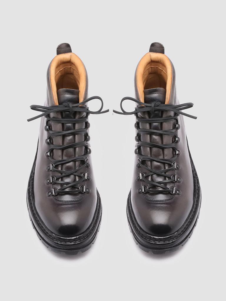 ARTIK 001 Grigio - Grey Leather Hiking Ankle Boots Men Officine Creative - 2