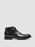 BALANCE 009 Caffe T. Moro - Brown Leather Lace Up Ankle Boots Men Officine Creative - 1