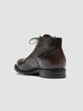 BALANCE 009 Caffe T. Moro - Brown Leather Lace Up Ankle Boots Men Officine Creative - 4