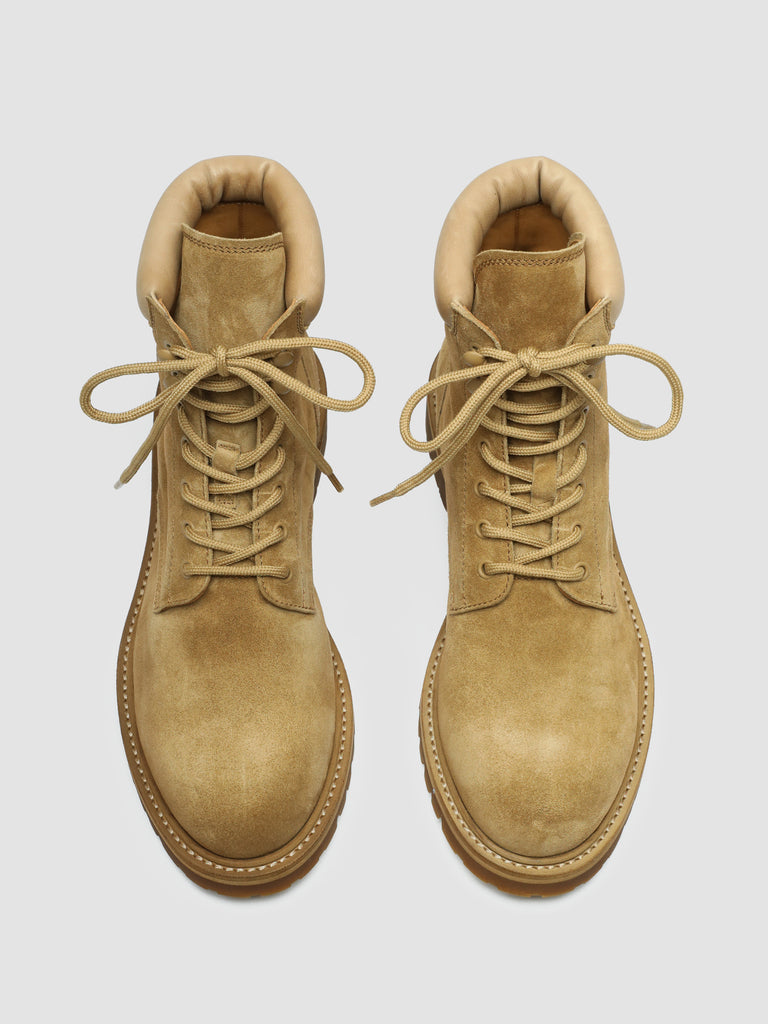 BOSS 002 Rabbit - Brown Suede and Leather Lace Up Boots