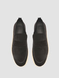 BUG 001 Nero - Black Suede Penny Loafers Men Officine Creative - 2