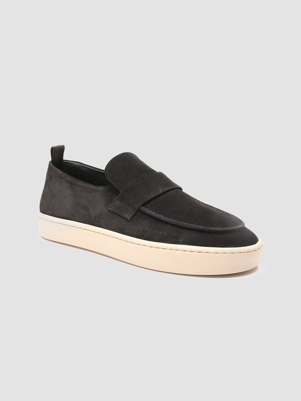 BUG 001 Nero - Black Suede Penny Loafers Men Officine Creative - 3