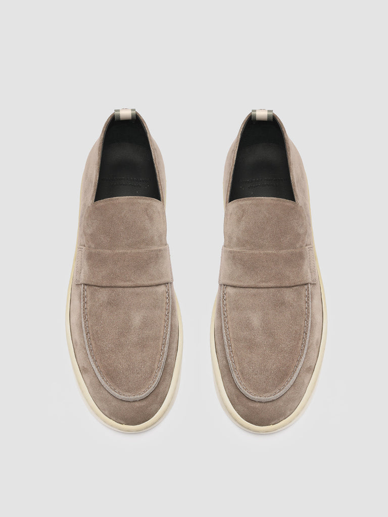 BUG 001 Otter - Grey Suede Penny Loafers