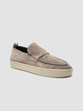 BUG 001 Otter Herbe - Grey Suede Penny Loafers Men Officine Creative - 3