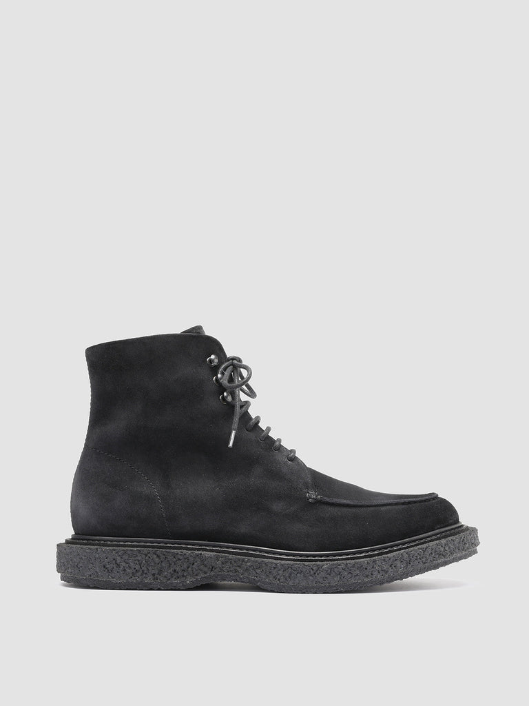 BULLET 008 Nero - Black Suede Ankle Boots Men Officine Creative - 1