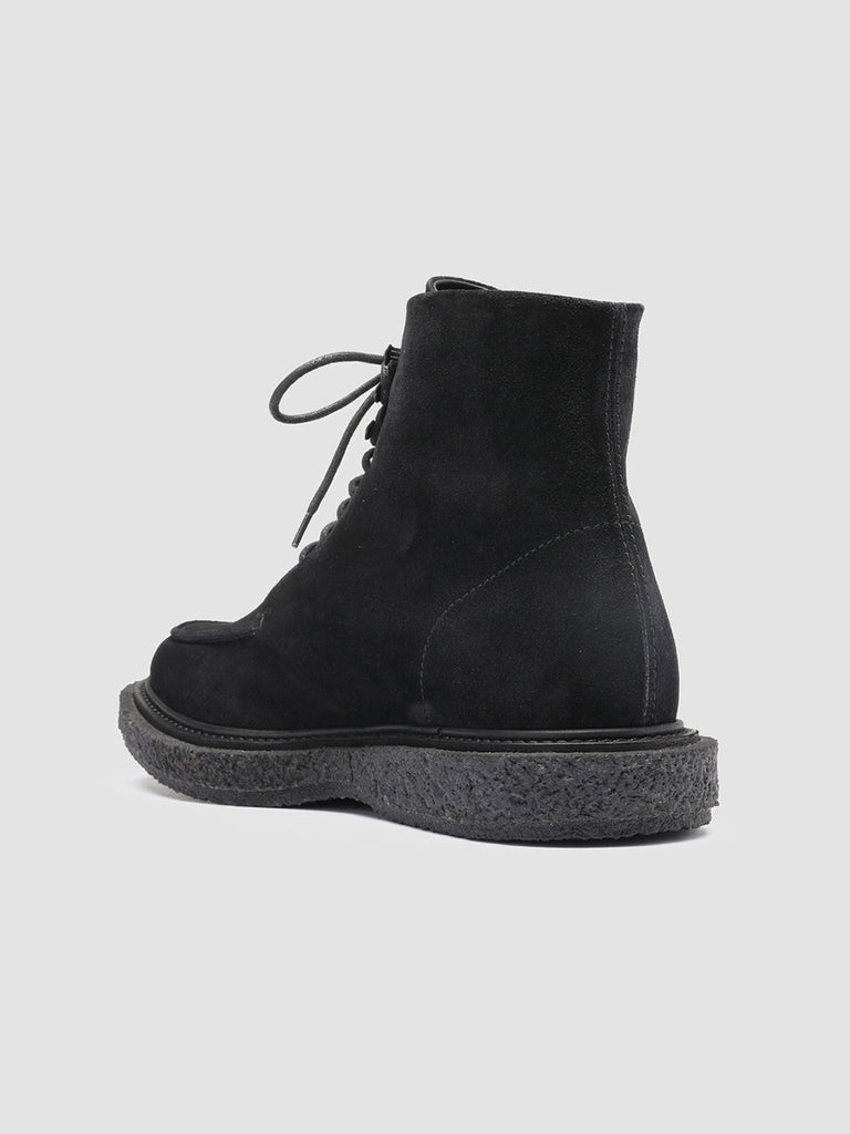 BULLET 008 Nero - Black Suede Ankle Boots Men Officine Creative - 4