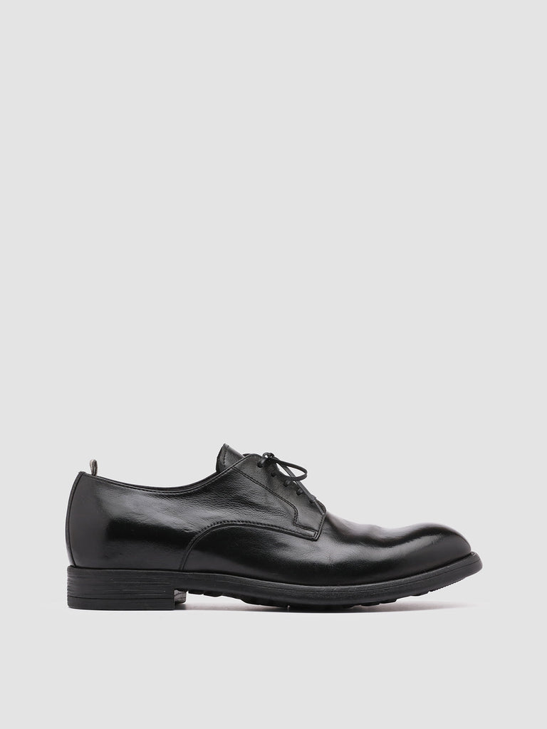 CHRONICLE 001 Nero - Black Leather Derby Shoes