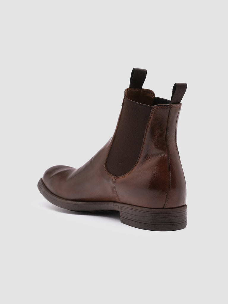 CHRONICLE 002 Cigar - Brown Leather Chelsea Boots Men Officine Creative - 4