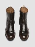 CHRONICLE 058 Caffè/Moro - Brown Leather Zip Boots Men Officine Creative - 2