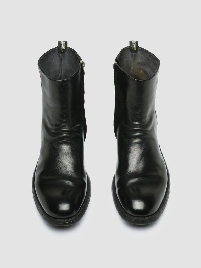CHRONICLE 058 Nero - Black Leather Zip Boots Men Officine Creative - 2