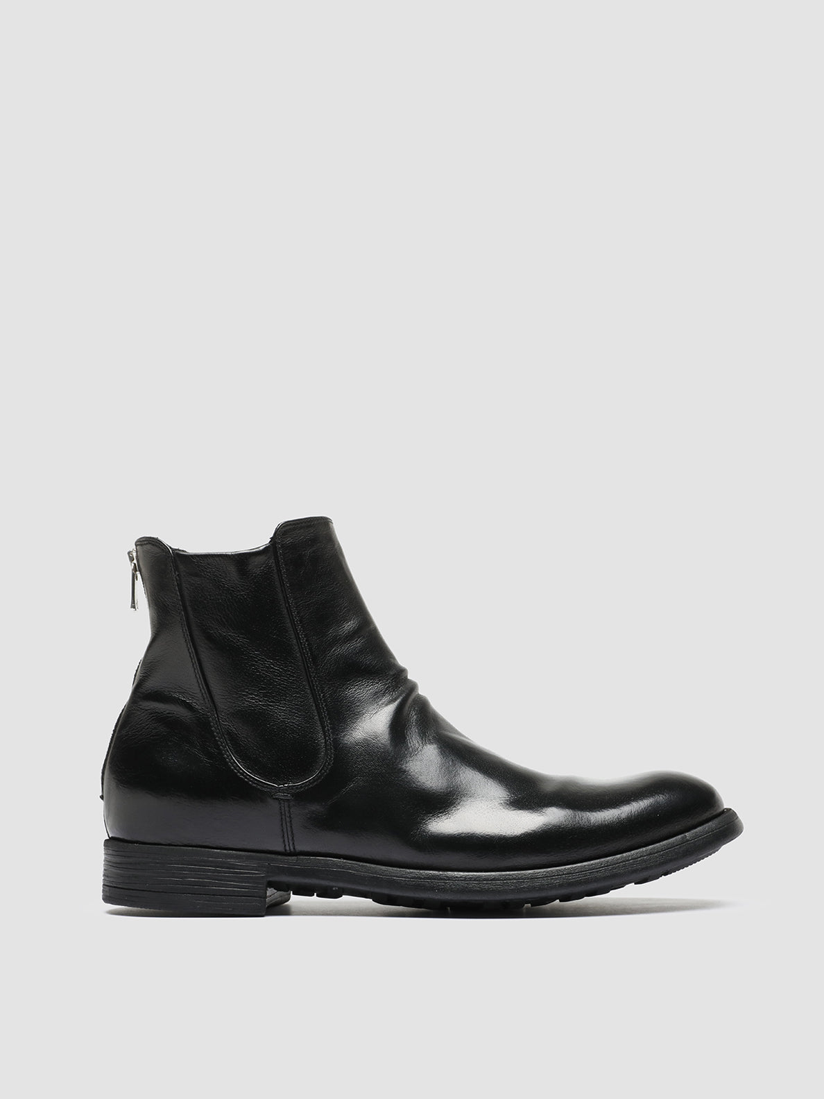 Men's Black Leather Boots CHRONICLE 059 – Officine Creative USA