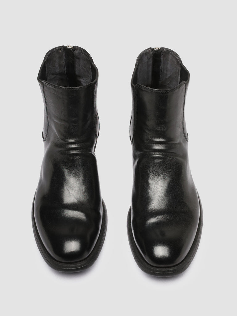 CHRONICLE 059 - Black Leather Zip Boots men Officine Creative - 2