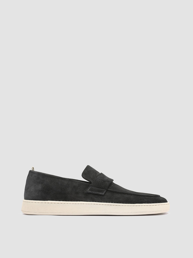 HERBIE 001 Nero - Black Suede Penny Loafers