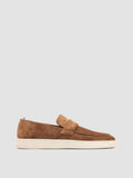 HERBIE 001 - Brown Suede Penny Loafers - 0