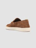 HERBIE 001 - Brown Suede Penny Loafers - 3