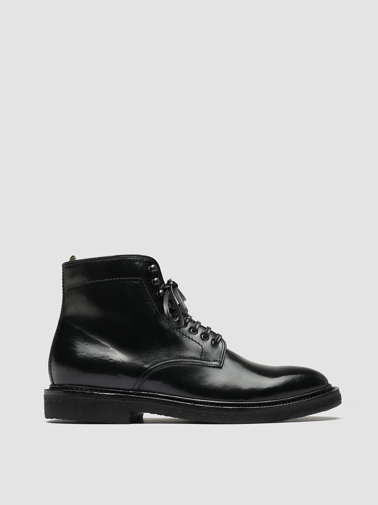 HOPKINS CREPE 107 Nero - Black Leather Ankle Boots Men Officine Creative - 1