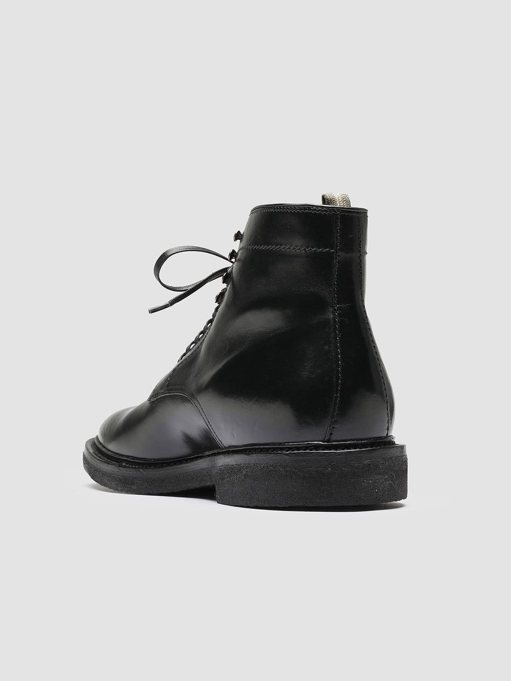 HOPKINS CREPE 107 Nero - Black Leather Ankle Boots Men Officine Creative - 4