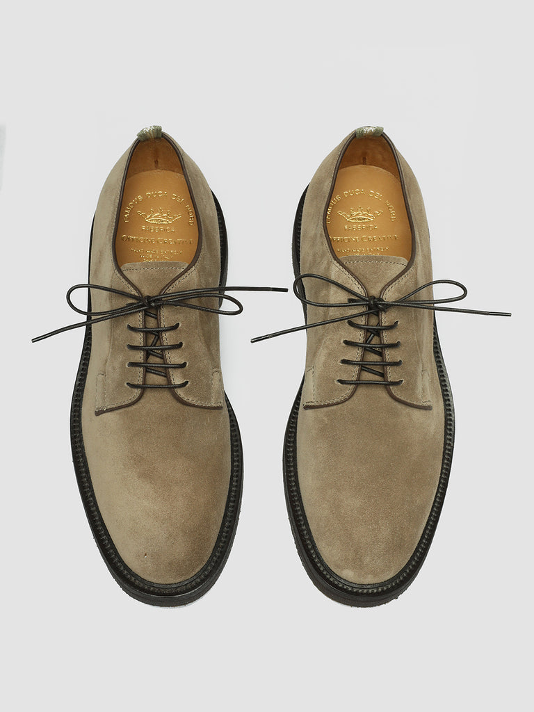 HOPKINS FLEXI 201 Orice - Taupe Suede Derby Shoes