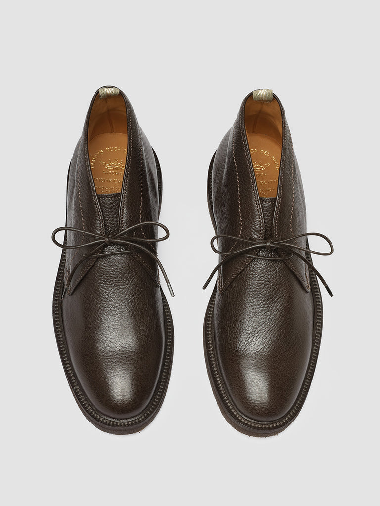 HOPKINS FLEXI 202 Ebano - Brown Leather Chukka Boots Men Officine Creative - 2