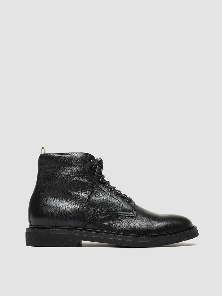 HOPKINS FLEXI 203 Nero - Black Leather Lace-up Boots Men Officine Creative - 1