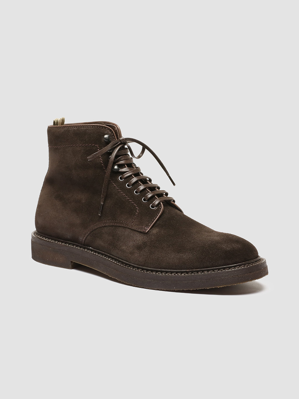 HOPKINS FLEXI 203 Pepe - Brown Suede Lace-up Boots Men Officine Creative - 3