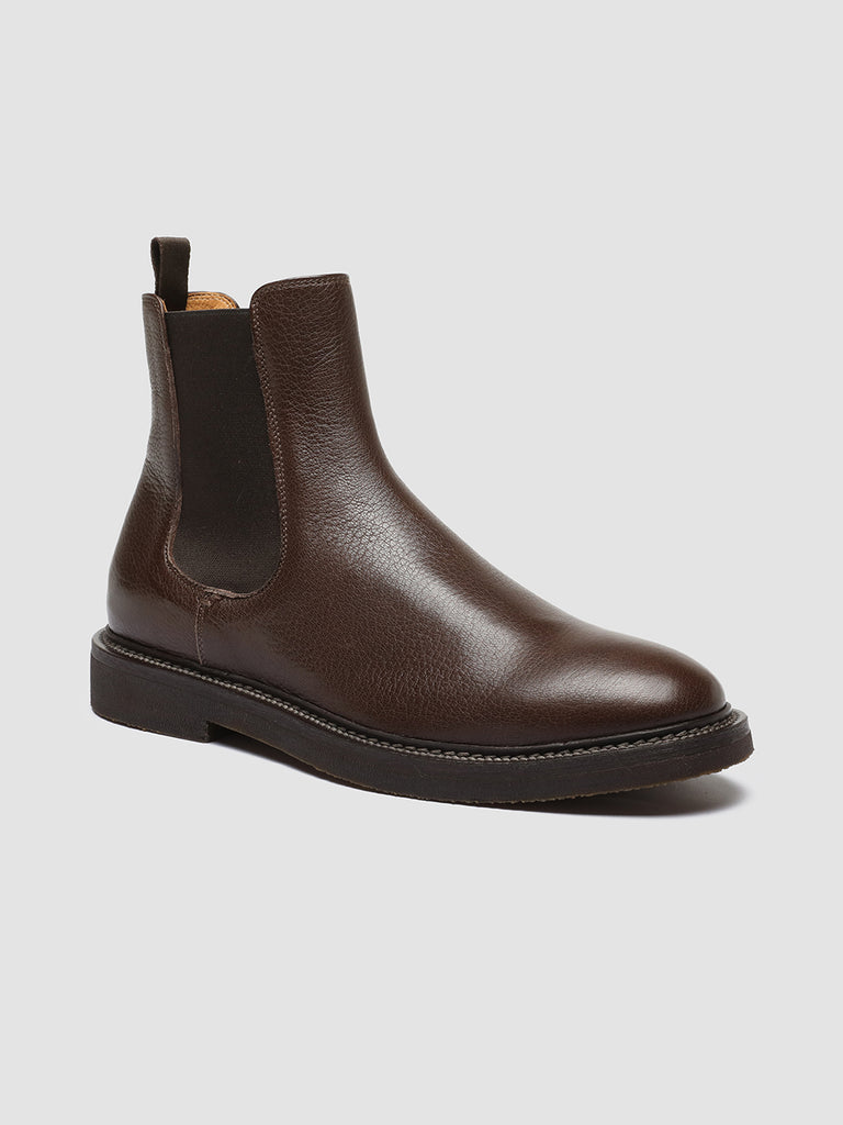 HOPKINS FLEXI 204 Cacao - Brown Leather Chelsea Boots Men Officine Creative - 3