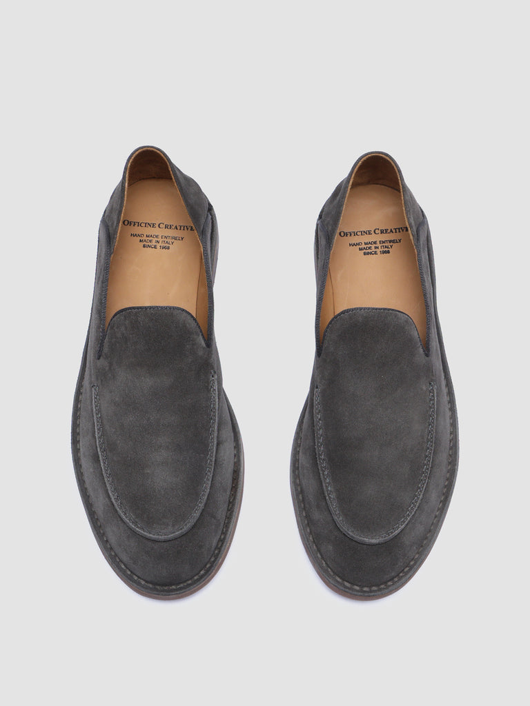 KENT 007 Lavagna - Grey Suede loafers