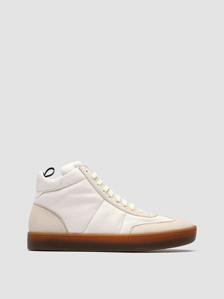 KOMBINED 002 Ivory Tofu - White Leather Sneakers Latex Sole