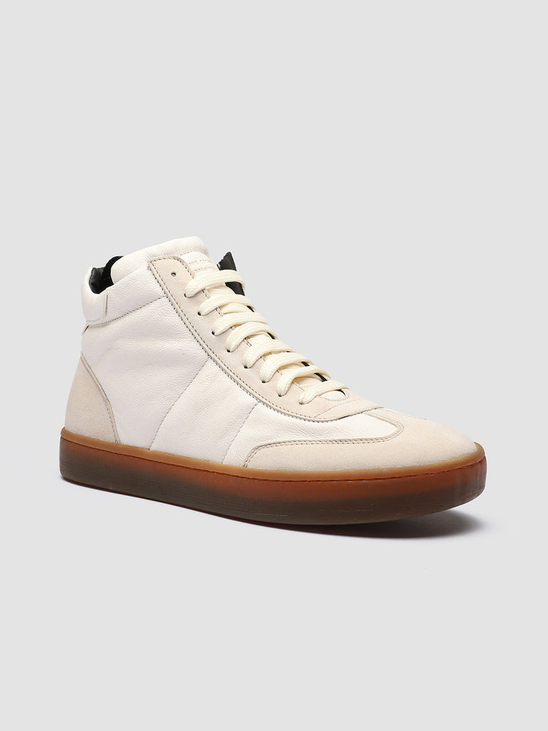 KOMBINED 002 Ivory Tofu - White Leather Sneakers Latex Sole Men Officine Creative - 3