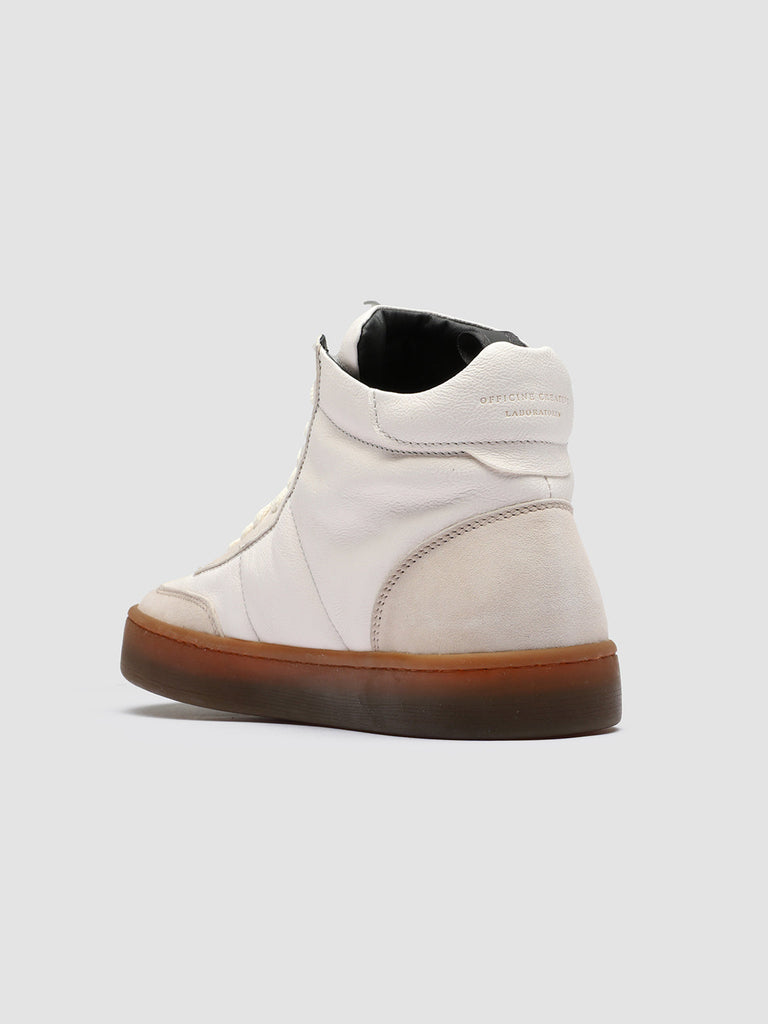 KOMBINED 002 Ivory Tofu - White Leather Sneakers Latex Sole Men Officine Creative - 4