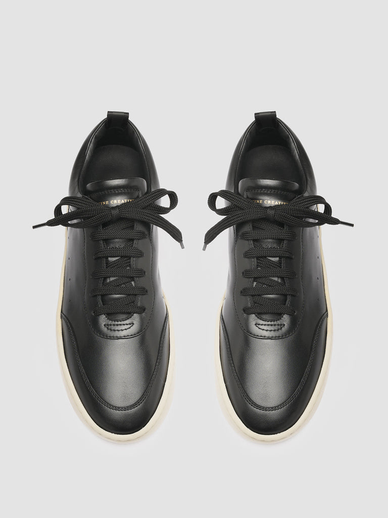 KYLE LUX 001 Nero - Black Leather Sneakers