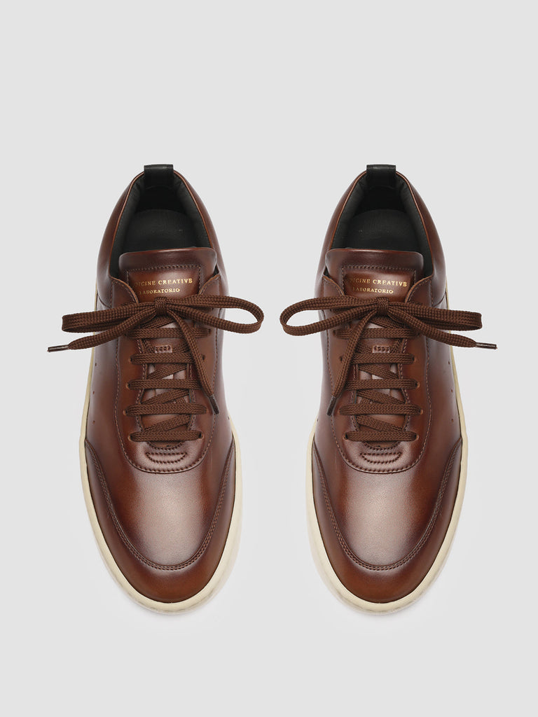 KYLE LUX 001 Bruno - Brown Leather Sneakers